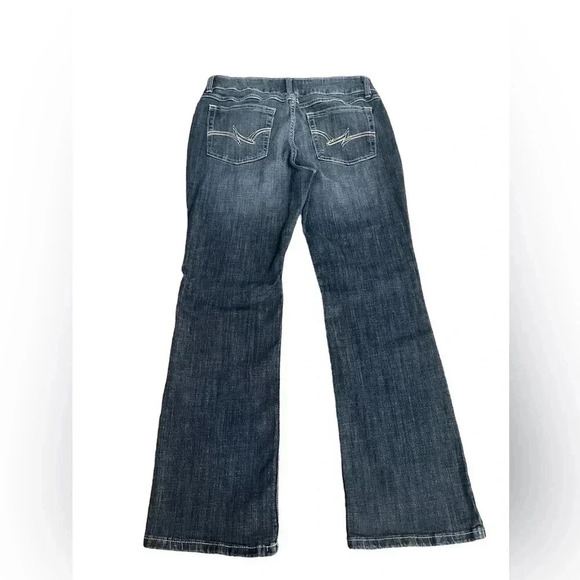 Wrangler Bootcut Stretch Dark Wash Mid Rise Western Denim Jeans 09MWZDO size 13 - Picture 2 of 11
